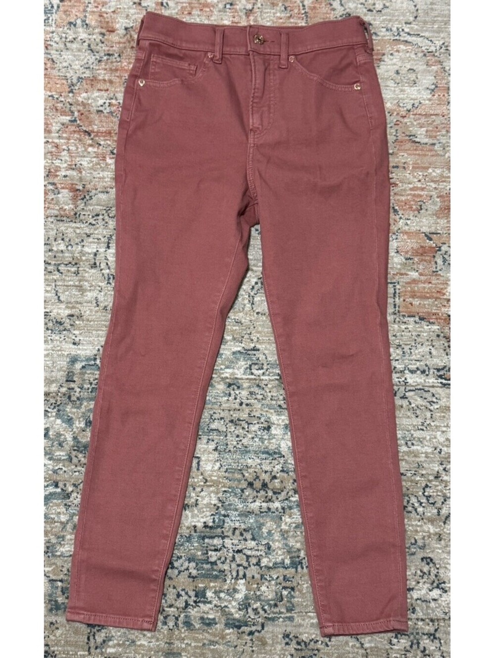 Express Women's Size 2 Short Pink Skinny Leg High Rise  Stretch Denim Jeans